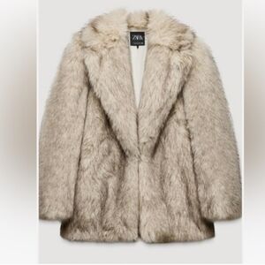 Zara fur coat